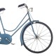 Déco murale métal : Le Vélo Rétro Bleu, L 86 cm