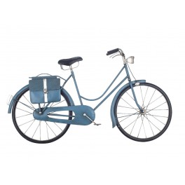 Déco murale métal : Le Vélo Rétro Bleu, L 86 cm