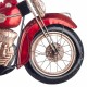 Déco murale métal : Moto Harley Davidson Rouge, L 90 cm