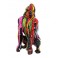 Statuette Gorille Design, Finition Jaune laqué, H 41 cm