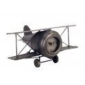 Horloge Industrielle à Poser, Mod Avion Biplan Ardoise, L 38 cm