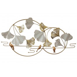 Déco Murale Fleurs : Symphonie pastorale et Ginkgo Biloba, L 118 cm