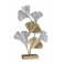 Sculpture Fer Design : Eclosion de Gingko Biloba sur Socle, H 57 cm