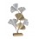 Sculpture Fer Design : Eclosion de Gingko Biloba sur Socle, H 57 cm