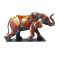 Décoration Animal Design : L'éléphant multicolore, L 68 cm