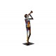 Sculpture Musique Métal : Le Trompettiste de Jazz, Multicolore, H 35 cm