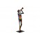 Sculpture Musique Métal : Le Trompettiste de Jazz, Multicolore, H 35 cm