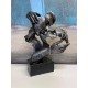 Sculpture Design Résine : Le Baiser III, Collection Passion, H 28 cm