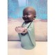 Figurine Moine & Lotus, Bleu, Coll. Baby Zen, H 30 cm …