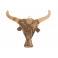 Grande Tête de Taureau Murale en Bois Flotté XL, L 59 cm