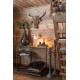 Grande Tête de Taureau Murale en Bois Flotté XL, L 59 cm