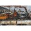 Tableau sur Métal 3D XL : Le train et Locomotive à vapeur, L 120 cm