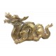 Figurine décorative Dragon chinois doré, Inspiration d'Asie, L 72 cm