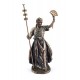 Statuette résine : L'archange Saint Michel, H 35 cm