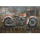 Tableau Métal 3D : Moto Harley Davidson, Modèle Motorcycle, L 120 cm