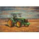 Tableau Métal 3D : Le Tracteur John Deere en moisson, L 120 cm