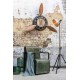 Horloge Murale Industrielle : Hélice d'Avion et Pistons, L 110 cm