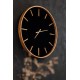 Grande horloge design Bois et Verre, Modèle Osmose, Diam 60 cm