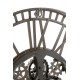 Horloge Industrielle murale, Engrenages, Gris et Grège, H 60 cm