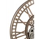 Horloge Industrielle murale, Engrenages, Gris et Grège, H 60 cm