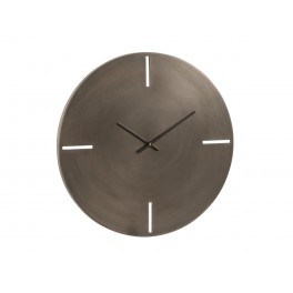 Horloge Design Métal, Modèle Osmose 2, Gris, Diam 50,5 cm