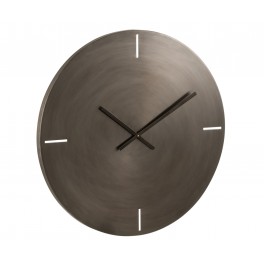 Horloge Design Métal, Modèle Osmose 2, Gris, Diam 76,5 cm
