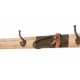 Patères-Portemanteaux Ski Alpin en bois MDF, 4 crochets, L 170 cm