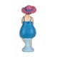 Figurine Bord de Mer : Baigneuse ronde au Chapeau, H 16 cm