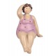 Figurine Bord de Mer : Baigneuse Ronde 2, Bord de meuble, H 14 cm