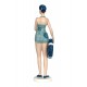 Figurine Bord de Mer : Baigneuse Rétros Debout 2 , Bleu, H 28 cm