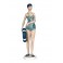 Figurine Bord de Mer : Baigneuse Rétros Debout 2 , Bleu, H 28 cm