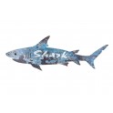 Décoration Murale Bois : Le Grand Requin Bleu, L 80,5 cm