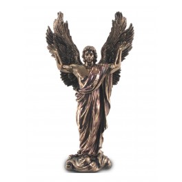 Statuette résine : L'archange Saint Michel, H 35 cm