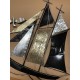 Déco murale Bateau : Modèle Anthracite et Doré, H 85 cm