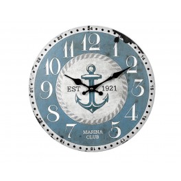 Horloge MDF Mer : Mod Marina Club, Diam 34 cm