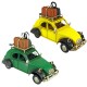 Petite 2CV Miniatures en métal et Valises de Voyage, Modèle Vert Bouteille, L 16 cm