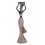 Statuette Africaine en pagne kita & Cruche 2, Collection Ethnik, H 42 cm