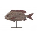 Déco murale en Bois flotté : Poisson XL, L 69 cm