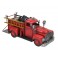 Véhicule Laiton : Camion de Pompiers Vintage en Métal, Rouge, L 36 cm