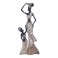 Statuette L'Africaine et l'enfant, Collection Massabay, H 32 cm