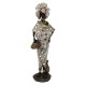 Statuette Africaine Tenue Traditionnelle, Collection Dalaba, H 46 cm