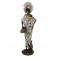 Statuette Africaine en pagne kita & Cruche 2, Collection Ethnik, H 42 cm