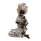 Statuette Africaine en pagne kita & Cruche 2, Collection Ethnik, H 42 cm