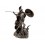 Statuette Polyrésine Bronze : Athéna Déesse de la Guerre, H 19 cm