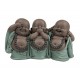 Figurine 3 Moines de la Sagesse, Collection Baby Zen, H 11 cm