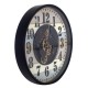 Horloge Industrielle & Rotations Engrenages, Mod Planisphère, H 60 cm