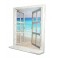 Tableau Peinture Marine : Fenêtre en trompe l'oeil, Vue mer, H 85 cm