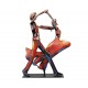 Sculpture Musique Fer : Danseurs de Tango sur socle, H 36 cm