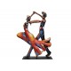 Sculpture Musique Fer : Danseurs multicolores sur socle, H 40 cm