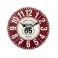 Horloge Métal Rouge & Blanche : Modèle Rouge 66, Diam 34 cm